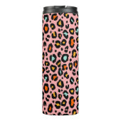 Kleurrijke luipaard: Mode  patroon Thermosbeker (Achterkant)