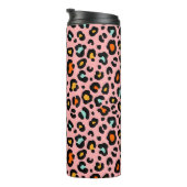 Kleurrijke luipaard: Mode  patroon Thermosbeker (Geroteerd rechts)