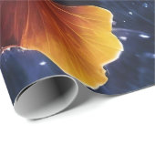 Kleurrijke Luminogram Ginkgo Bladeren Cadeaupapier (Rol Hoek)