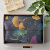 Kleurrijke Luminogram Ginkgo Bladeren Decoupage / Tissuepapier (Geschenk)