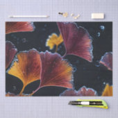 Kleurrijke Luminogram Ginkgo Bladeren Decoupage / Tissuepapier (Craft)