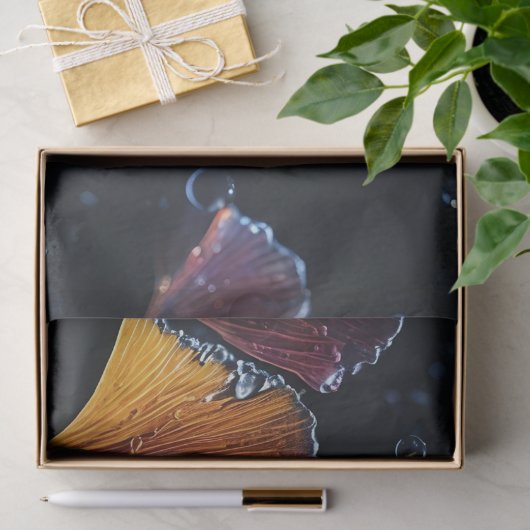 Kleurrijke Luminogram Ginkgo Bladeren Decoupage / Tissuepapier (Geschenk)