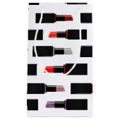 Kleurrijke Lux Lipstick Make-up Cosmetica Patroon Klein Cadeauzakje (Voorkant)