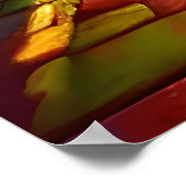 kleurrijke maan aan de hemel | AI Art Poster (Hoek)