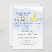 Kleurrijke Maan Twinkle Little Star Geslacht Onthu Kaart (Voorkant)