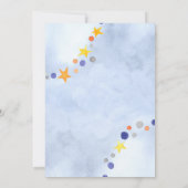 Kleurrijke Maan Twinkle Little Star Geslacht Onthu Kaart (Achterkant)