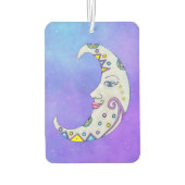 kleurrijke maan van maan op Paars Luchtverfrisser (Achterkant)