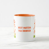 Kleurrijke MAAR EERSTE MATCHA Fun Latte Drinker Mok (Midden)