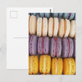 Kleurrijke Macaron Foto Briefkaart (Voorkant / Achterkant)