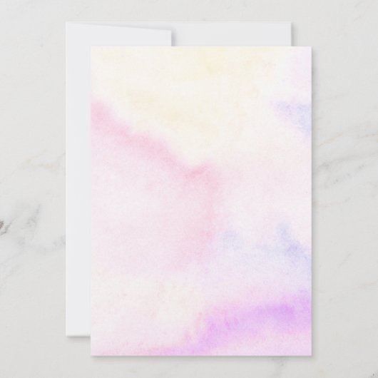 Kleurrijke Macaron geïnspireerde douche uitnodigin Kaart (Achterkant)