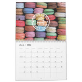 Kleurrijke Macaron schilderij Kalender (Mar 2026)