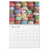 Kleurrijke Macaron schilderij Kalender (Feb 2026)