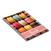 Kleurrijke macarons bakkerij notitieboek (Rechterzijde)