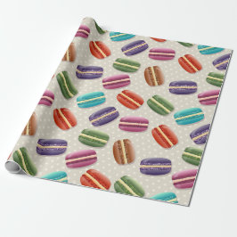 Kleurrijke Macarons Cadeaupapier