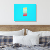 Kleurrijke macarons canvas afdruk (Insitu (Slaapkamer))