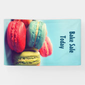 Kleurrijke Macarons Cookies Banner voor uw eveneme (Horizontaal)