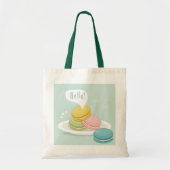 Kleurrijke Macarons Delight Tote Bag (Voorkant)