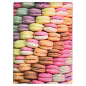 Kleurrijke Macarons Eigenzinnig Klembord (Achterkant)