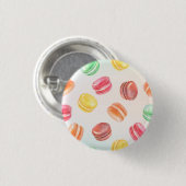 Kleurrijke Macarons Ronde Button 3,2 Cm (Voorkant /achterkant)