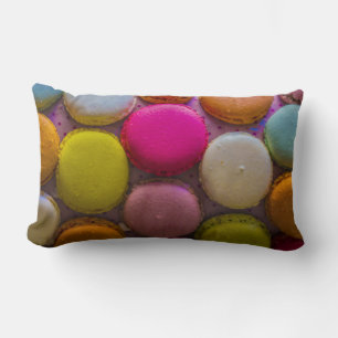 Kleurrijke Macarons Tasty Bked Dessert Kussen