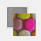 Kleurrijke Macarons Tasty Bked Dessert Magneet (Voorkant / Achterkant)