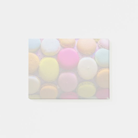 Kleurrijke Macarons Tasty Bked Dessert Post-it® Notes (Voorkant)