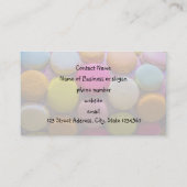 Kleurrijke Macarons Tasty Bked Dessert Visitekaartje (Achterkant)