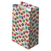 Kleurrijke macaroon met zoete meringue klein cadeauzakje (Achterkant Gekanteld)