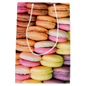 Kleurrijke Macaroons Medium Cadeauzakje (Achterkant)