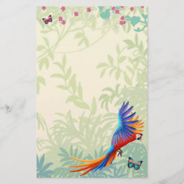 Kleurrijke Macaw Parrot in regenwouden Briefpapier