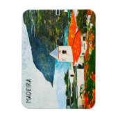 Kleurrijke Madeira Funchal olieverfschilderij Magneet (Verticaal)