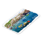 Kleurrijke Madeira Portugal Vintage Reizen Magneet (Linkerzijde)