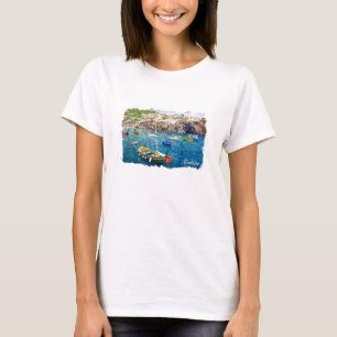 Kleurrijke Madeira Portugal Vintage Reizen T-shirt