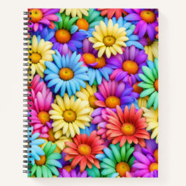 Kleurrijke madeliefjes #49 - Spiral Notitieboek