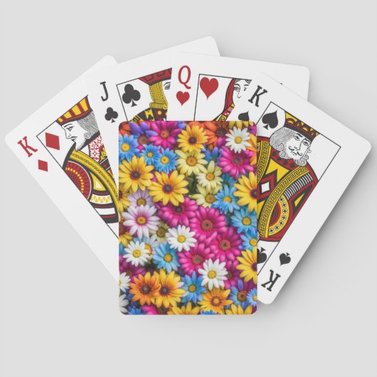 Kleurrijke madeliefjes #55 - pokerkaarten (Achterkant)