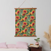 Kleurrijke madeliefjes Bloemen Natuur Patroon Hangend Wandkleed (Slaapkamer)