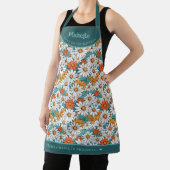 Kleurrijke madeliefjes botanisch gepersonaliseerd schort (Insitu)