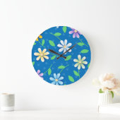 Kleurrijke madeliefjes, klok (Huis)