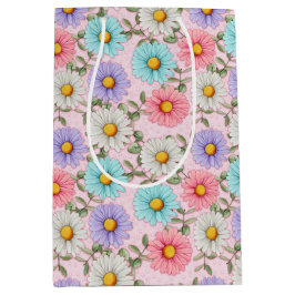  kleurrijke madeliefjes medium cadeauzakje