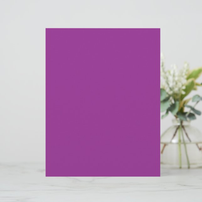 Kleurrijke Magenta Trouwkaart met Minimale Stijl Briefhoofd (Staand voorkant)