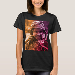 Kleurrijke Maghreb Tunesische Djerba-meisje T-Shir T-shirt