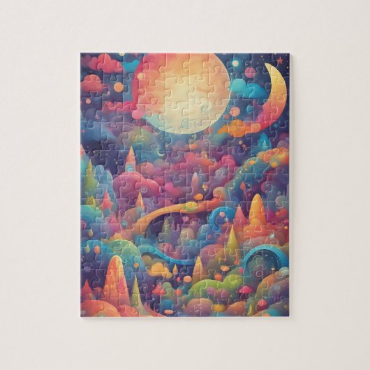 Kleurrijke Magic Enchanted Valley Legpuzzel (Verticaal)