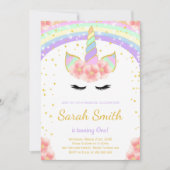 Kleurrijke Magical Girl Party Kaart (Voorkant)