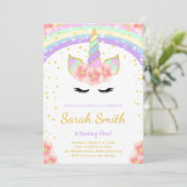 Kleurrijke Magical Girl Party Kaart (Staand voorkant)