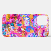 Kleurrijke magische abstracte bloem Case-Mate iPhone case (Achterkant (horizontaal))