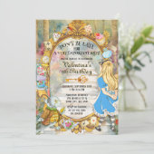 Kleurrijke magische Alice's Wonderland Tea Verjaar Kaart (Staand voorkant)