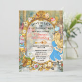 Kleurrijke magische Alice's Wonderland Tea Verjaar Kaart (Staand voorkant)