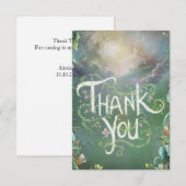 Kleurrijke magische Bossen Woodland Bedankkaart (Voorkant / Achterkant)