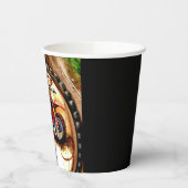 Kleurrijke Magische Motorfiets Verjaardag Papieren Bekers (Links)