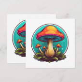 Kleurrijke Magische Paddenstoelen (Voorkant / Achterkant)
